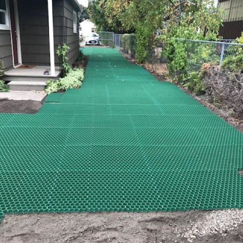Griglia di erba di plastica Parcheggio pavimentazione Griglia di ghiaia per prodotti commerciali di verde paesaggio Golf Lane Garden Path Design