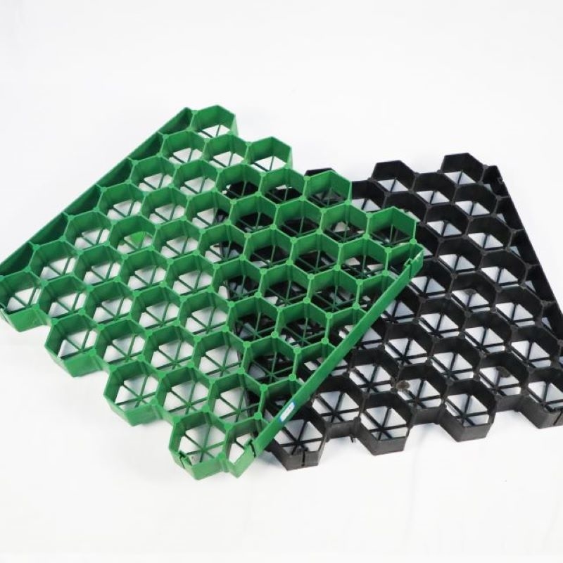 Griglia di erba di plastica Parcheggio pavimentazione Griglia di ghiaia per prodotti commerciali di verde paesaggio Golf Lane Garden Path Design