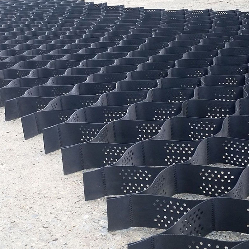 Griglia di ghiaia a geocelle di plastica in HDPE strutturata e perforata per la stabilizzazione del vialetto, il rinforzo delle basi stradali, il parcheggio e la protezione dei pendii