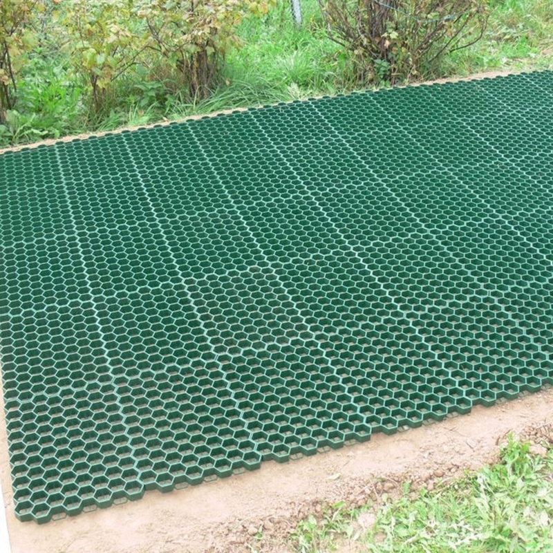 Griglia di pavimentazione per erba HDPE per rinforzo del terreno permeabile, viali, parcheggi, paesaggi e stabilizzazione del prato