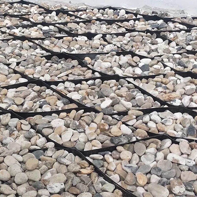 Geogriglie in HDPE durevoli Superficie liscia Geogriglia in HDPE per vialetti Controllo dell'erosione per pendii Supporto per muri di contenimento