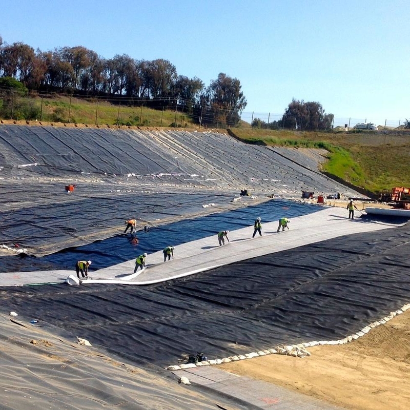 Telo impermeabile per laghetto in geomembrana HDPE per allevamento ittico in polietilene per esterni, telo per laghetto di grandi dimensioni, geomembrana impermeabile per laghetto
