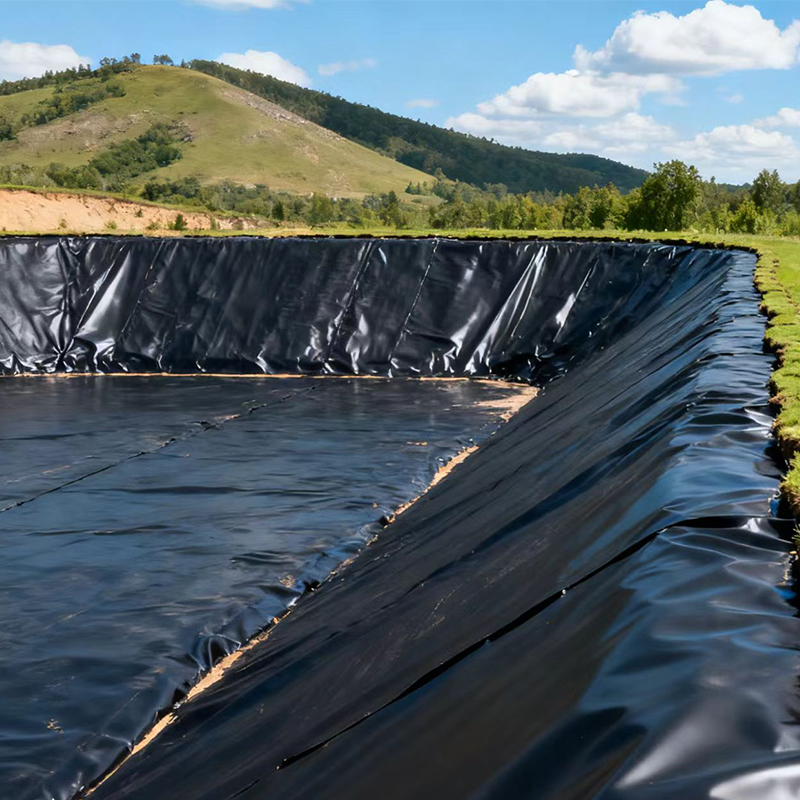 High Strength Impermeable Puncture Resistant and Aging Resistant HDPE Geomembrane Pond liner for Tailings Landfill